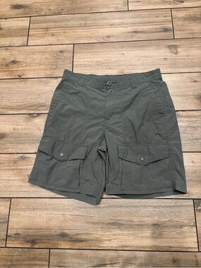 REI Co-op Mens Size 30 Grey Lightweight Nylon Cargo Hiking Shorts